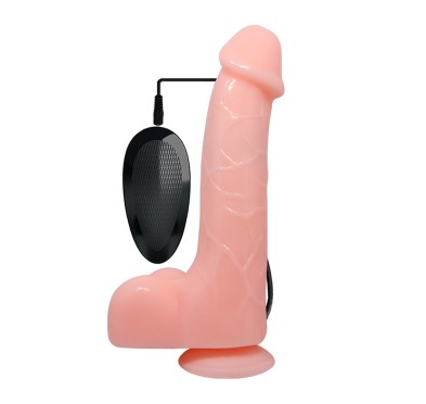 Wibrujące żylaste realistyczne dildo jądra 22 cm